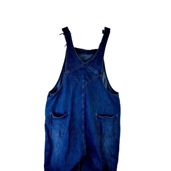 Blue Mountaiin Blue Jean Overalls Big Tall Men 3X Distressed Western Chore Work - Picture 6 of 15
